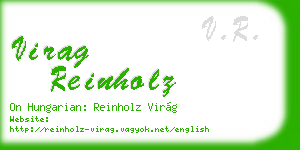 virag reinholz business card