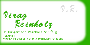 virag reinholz business card